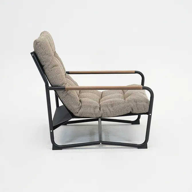 Vita Como loungestoel + bijzettafel stoel zij, vita tuinmeubelen, Tuincentrumoutlet.com