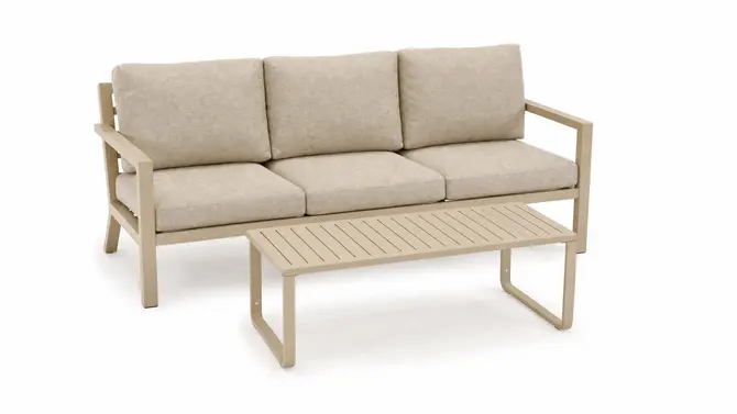 Vita Emerson loungeset beige 4-delig detail stoel, Vita, tuincentrumoutlet