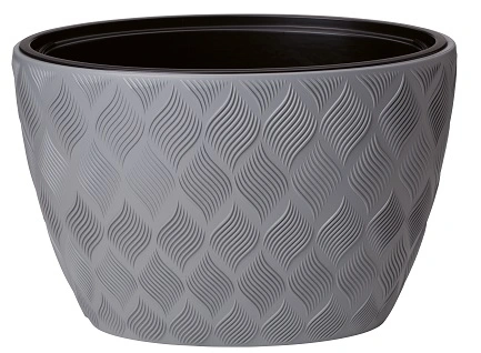 Vita Flow bloempot ellipse 40 grijs