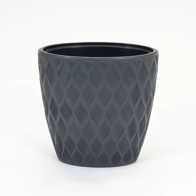 Vita Flow bloempot ellipse 60 antraciet