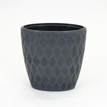 Vita Flow bloempot ellipse 60 antraciet