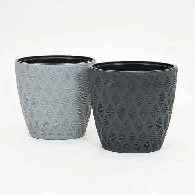 Vita Flow bloempot ellipse 60 antraciet - afbeelding 4