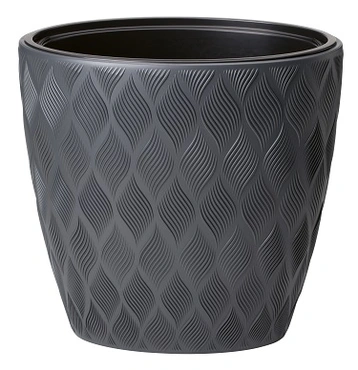 Vita Flow bloempot ellipse 60 antraciet