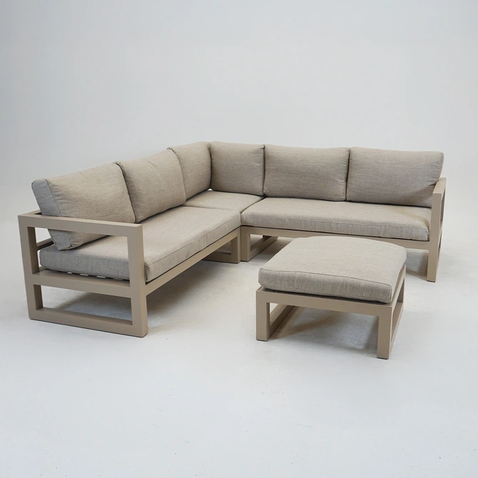 Vita Grosso hoekbank 4-delig beige schuin, vita, tuincentrumoutlet