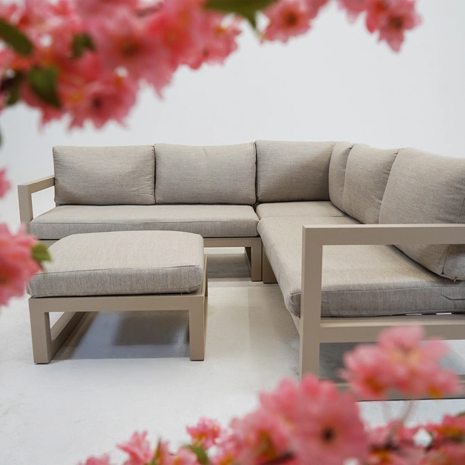 Vita Grosso hoekbank 4-delig beige sfeer, vita, tuincentrumoutlet