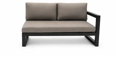 Vita Grosso hoekbank antraciet 2-zitter Links, Vita Tuinmeubelen, tuincentrumoutlet.com