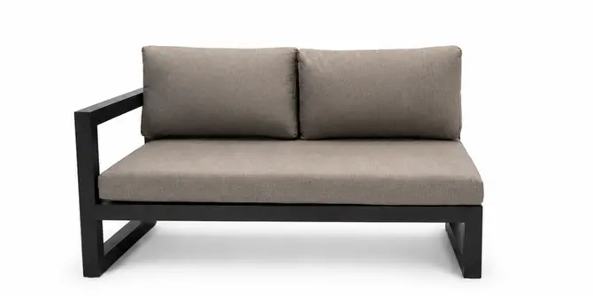 Vita Grosso hoekbank antraciet 2-zitter Rechts, Vita Tuinmeubelen, tuincentrumoutlet.com