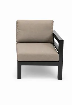 Vita Grosso hoekbank antraciet hoekstuk, Vita Tuinmeubelen, tuincentrumoutlet.com