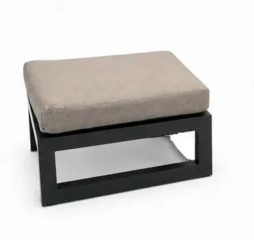 Vita Grosso hoekbank antraciet voetenbank, Vita Tuinmeubelen, tuincentrumoutlet.com