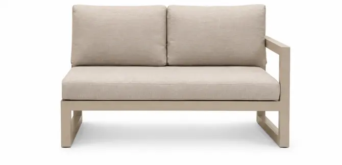 Vita Grosso hoekbank beige 2-zitter links, Vita Tuinmeubelen, tuincentrumoutlet.com