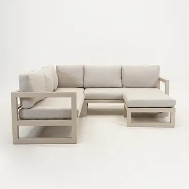 Vita Grosso loungeset hoekbank Beige 4-delig, Vita Tuinmeubelen, tuincentrumoutlet.com