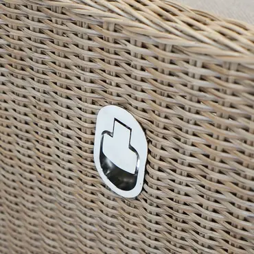 Ibiza loungeset rattan 4dlg hendel, Vita, Tuincentrumoutlet.com