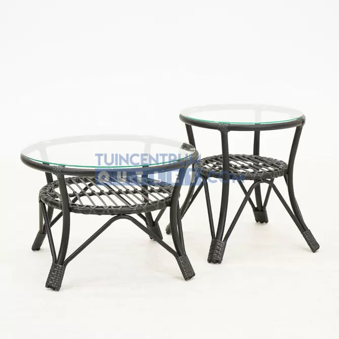 Vita Lester bijzettafel set zwart, tuincentrumoutlet.com, foto 1