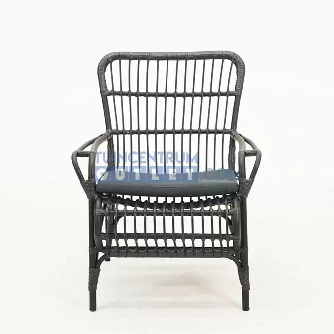 Vita Lester loungestoel zwart voor, Vita, tuincentrumoutlet