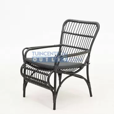 Vita Lester loungestoel zwart, tuincentrumoutlet.com, foto 1