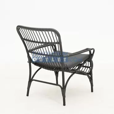 Vita Lester loungestoel zwart, tuincentrumoutlet.com, foto 3