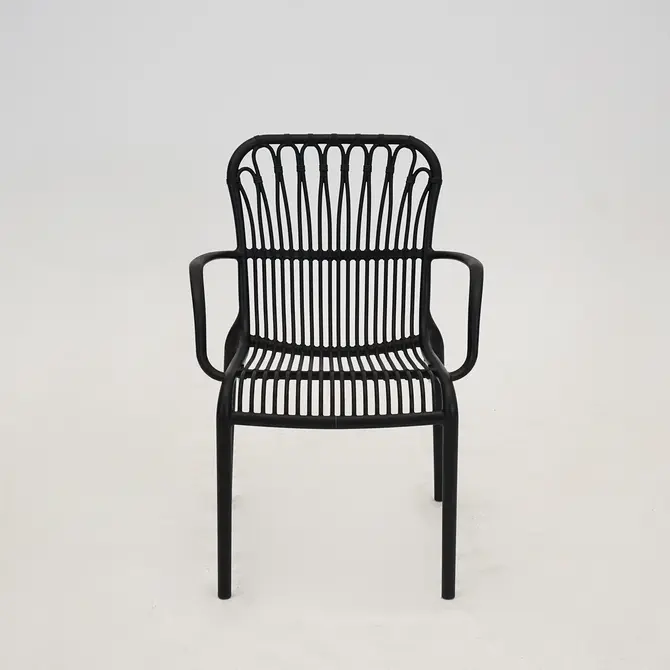 Vita Madrid diningstoel stapelbaar zwart, Vita, tuincentrumoutlet.com