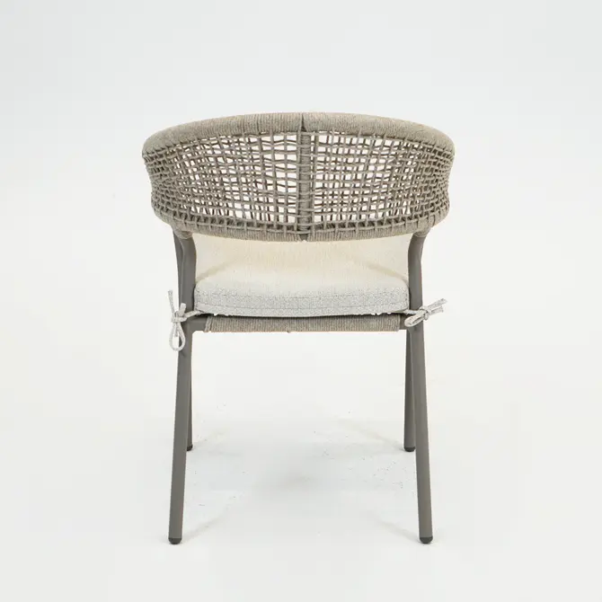 Marina stapelstoel beige detail, Vita tuinmeubelen, Tuincentrumoutlet.com