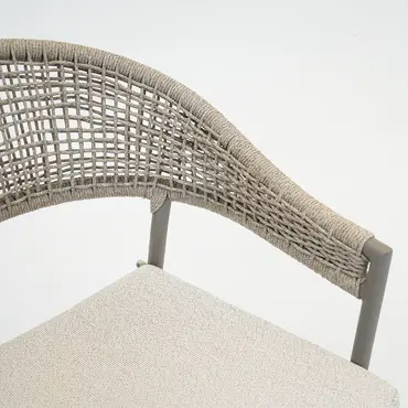 Marina stapelstoel beige strikje, Vita tuinmeubelen, Tuincentrumoutlet.com