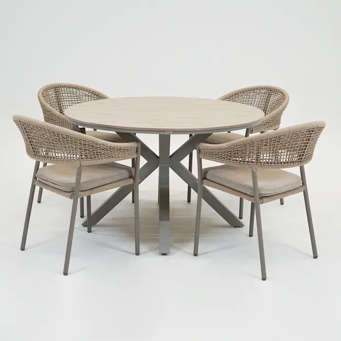 Marina stapelstoel bruin sfeer, Vita tuinmeubelen, Tuincentrumoutlet.com