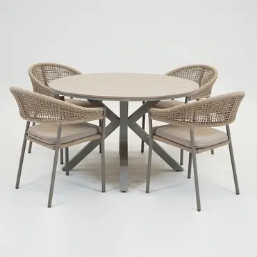 Marina stapelstoel bruin sfeer, Vita tuinmeubelen, Tuincentrumoutlet.com