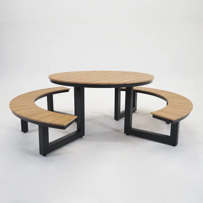 Vita Massa Picknicktafel Rond Picknickset, Vita, tuincentrumoutlet