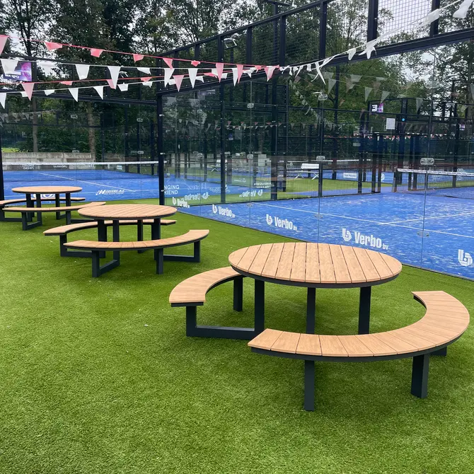 Vita Massa Picknicktafel Rond Picknickset - afbeelding 5