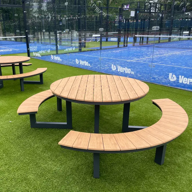 Vita Massa Picknicktafel Rond Picknickset - afbeelding 6