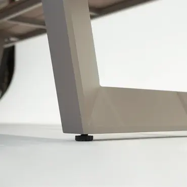 Vita Massa rechthoekige picknicktafel taupe poot, Vita tuinmeubelen, tuincentrumoutlet.com