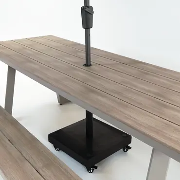 Vita Massa rechthoekige picknicktafel taupe - afbeelding 10