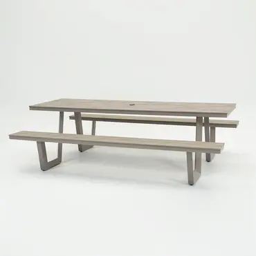 Vita Massa rechthoekige picknicktafel taupe XL, Vita tuinmeubelen, tuincentrumoutlet.com