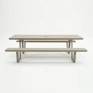 Vita Massa rechthoekige picknicktafel taupe XL, Vita tuinmeubelen, tuincentrumoutlet.com