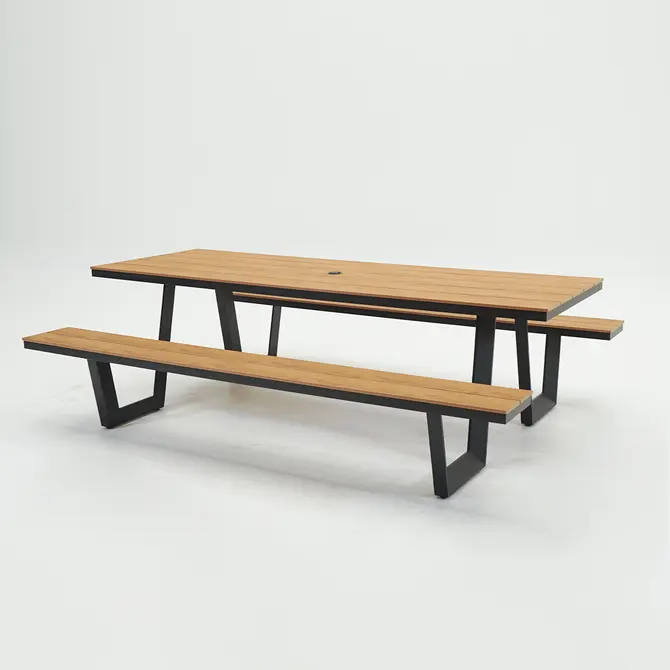 Vita Massa rechthoekige picknicktafel XL, Vita tuinmeubelen, tuincentrumoutlet.com