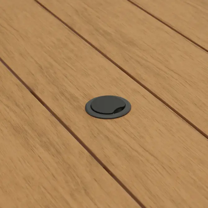 Vita Massa rechthoekige picknicktafel XL parasolgat, Vita tuinmeubelen, tuincentrumoutlet.com