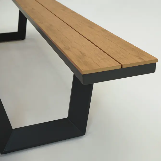 Vita Massa rechthoekige picknicktafel XL bankje, Vita tuinmeubelen, tuincentrumoutlet.com