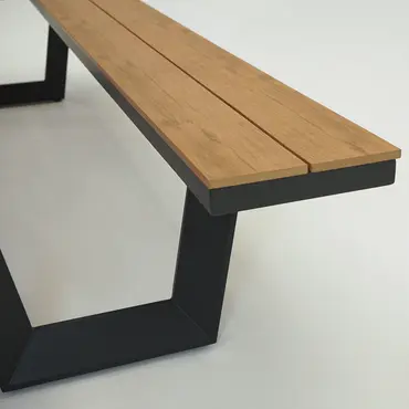 Vita Massa rechthoekige picknicktafel XL bankje, Vita tuinmeubelen, tuincentrumoutlet.com