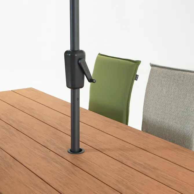 Vita Massa rechthoekige picknicktafel XL parasol, Vita tuinmeubelen, tuincentrumoutlet.com