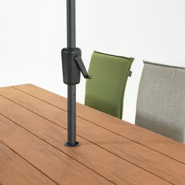 Vita Massa rechthoekige picknicktafel XL parasol, Vita tuinmeubelen, tuincentrumoutlet.com