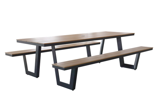 Vita Massa rechthoekige picknicktafel XL, Vita tuinmeubelen, tuincentrumoutlet.com