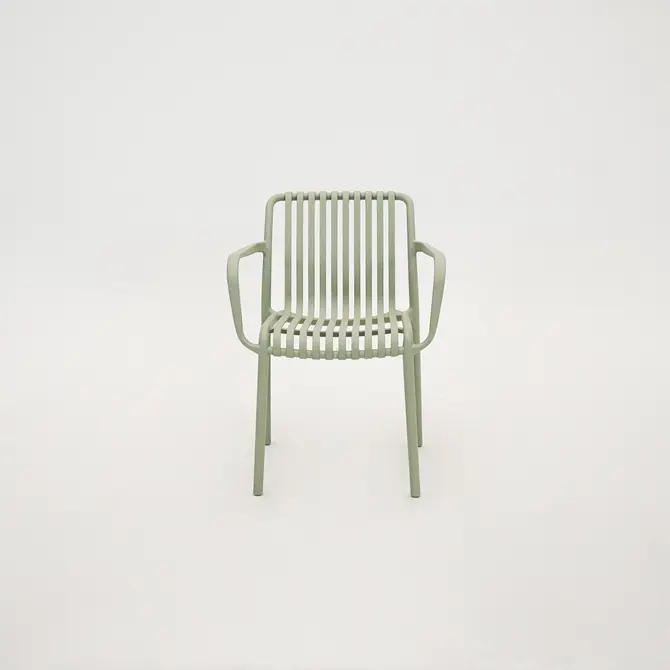 Vita Porto diningstoel stapelbaar vergrijsd groen, Vita, tuincentrumoutlet.com