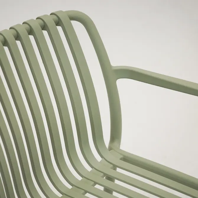 Vita Porto diningstoel stapelbaar vergrijsd groen details, Vita, tuincentrumoutlet.com