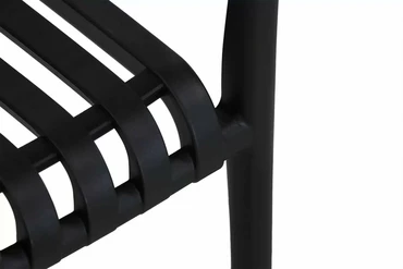 Vita Porto stapelstoel zwart incl. zitkussen detail 3, Vita, Tuincentrum Outlet
