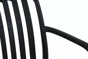Vita Porto stapelstoel zwart incl. zitkussen detail 4, Vita, Tuincentrum Outlet