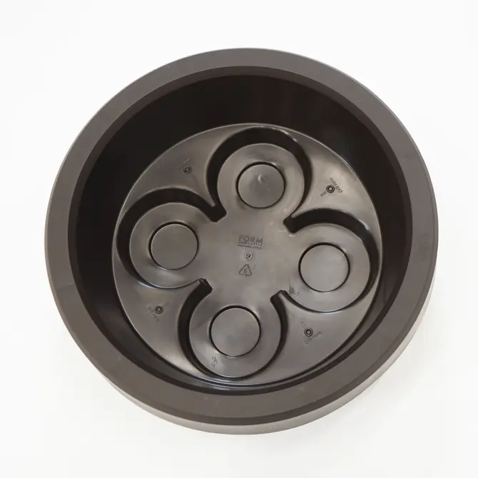Vita Regenton Flow donker bruin 240L + Plantenbak + Kraan met Gardena koppeling - afbeelding 4