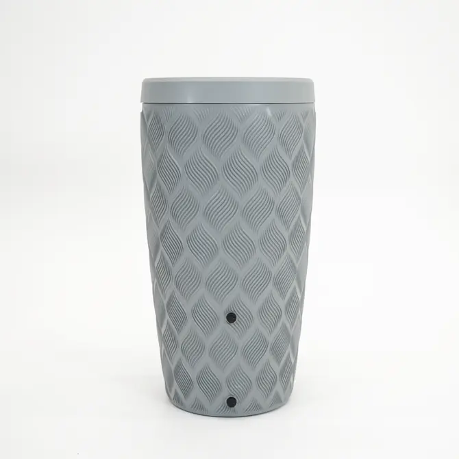 Vita Regenton Flow grijs 240L, incl. vulautomaat, kraan met Gardena koppeling en plantenbak - afbeelding 1