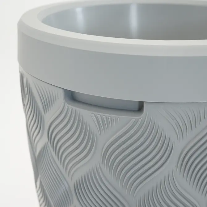 Vita Regenton Flow grijs 240L, incl. vulautomaat, kraan met Gardena koppeling en plantenbak - afbeelding 3