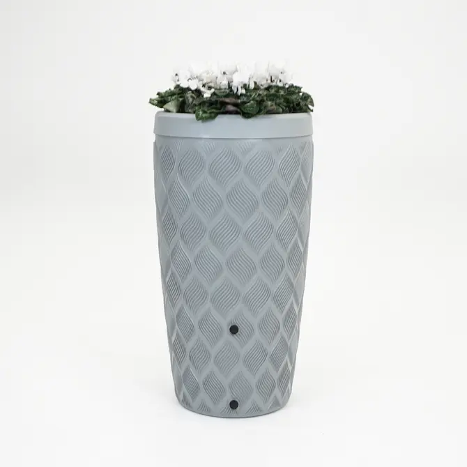 Vita Regenton Flow grijs 240L + Kraan met Gardena koppeling + Plantenbak - afbeelding 2