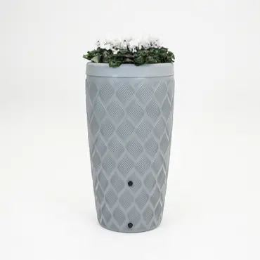 Vita Regenton Flow grijs 240L + Kraan met Gardena koppeling + Plantenbak - afbeelding 2