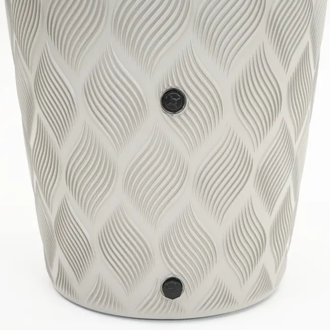 Vita Regenton Flow licht grijs 240L + Kraan met Gardena koppeling + plantenbak - afbeelding 4