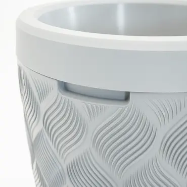Vita Regenton Flow licht grijs 240L + Kraan met Gardena koppeling + plantenbak - afbeelding 5